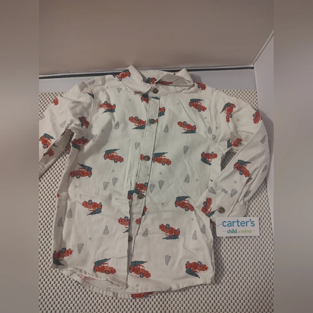 Carter's Child of Mine Toddler Boy Holiday Outfit Set, 2 Piece Size 2T NWT